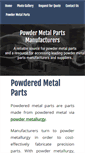 Mobile Screenshot of powderedmetalparts.com