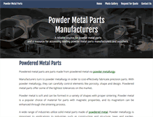 Tablet Screenshot of powderedmetalparts.com
